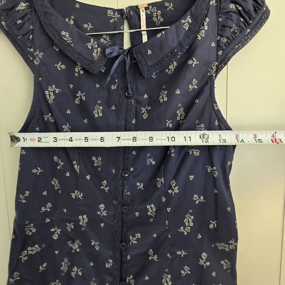 Free People Beasley Floral Minidress-SZ S